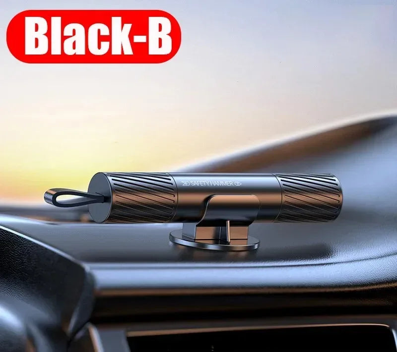 Aluminum Alloy Car Safety Rescue Hammer Automatic Seat Belt Cutter Window Breaker Emergency Rescue Tool - Urbizia