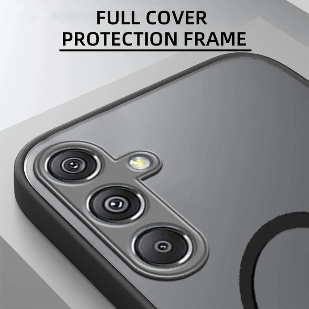 Luxury Matte Magnetic Phone Case for Samsung Galaxy A56 A55 A36 A35 A16 A25 A26 A15 A37 A17 A57 5G A07 4G Magnetic Phone Cover