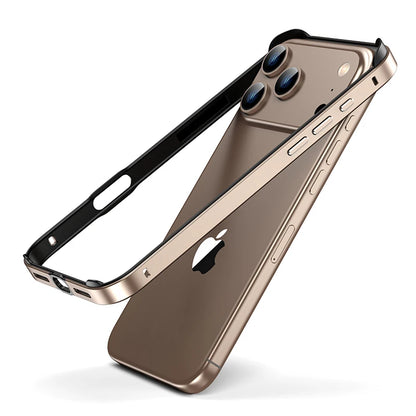 Hybrid Silicone Frame Aluminum Metal Phone Case For iPhone 18 17 16 15 14 Plus 13 12 Pro Max Better Heat Alloy Slim Bumper
