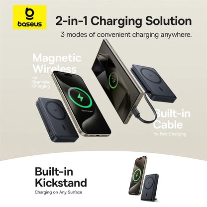 Baseus Qi2 45W 10000mAh MagSafe Power Bank Kickstand