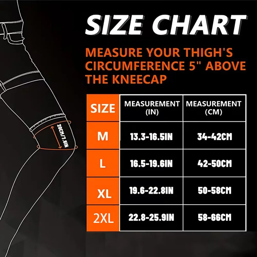 1Pcs Compression Leg & Knee Braces with Non-Slip, Extended Full-Length Knee Sleeves for Running, Basketball, Cycling