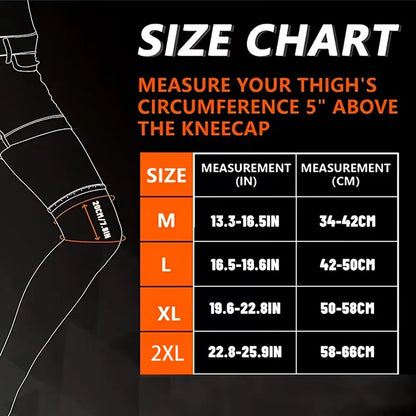 1Pcs Compression Leg & Knee Braces with Non-Slip, Extended Full-Length Knee Sleeves for Running, Basketball, Cycling