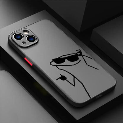 iPhone Cartoon Matchman Silicone Case