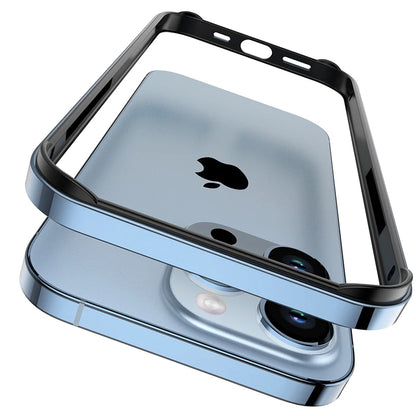 For iPhone 11 12 13 14 15 Plus 16 17 18 Pro Max Bumper Case Hybird Silicone Frame Luxury Light Aluminum Metal For iPhone17 18pro