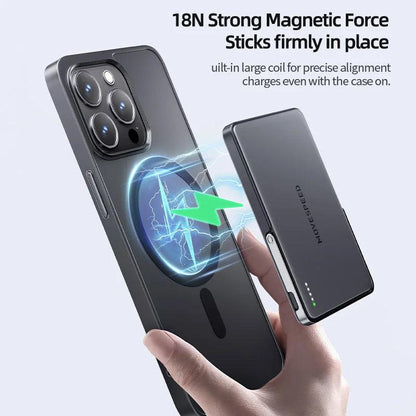 MOVESPEED S05Pro Magnetic Power Bank 5000mAh Wireless External Battery with Stand for MagSafe Powerbank for iPhone 16 15 Samsung