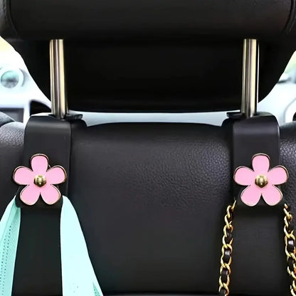 2pcs Universal Car Seat Headrest Hook For Auto Back Seat Storage Organizer Hanger Holder For Handbag Purse Bags Clothes Coats