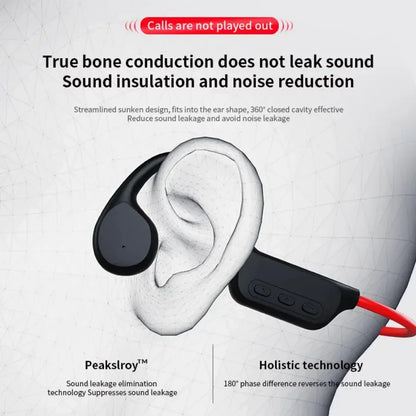 IPX8 Waterproof Swimming Diving Bone Conduction Headphone Bluetooth 5.3 Bass Wireless Headset MP3 (32G) Player fitness Earphone - Urbizia