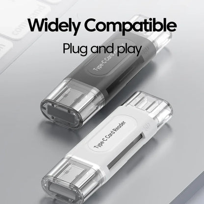 4-in-1 USB Type-C Multi Card Reader Adapter