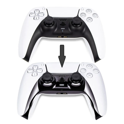 Chrome Black Glossy Chrome DIY Replacement Controller Shell for PS5 Custom Plates Cover Compatible Upgrade For PS5 Slim