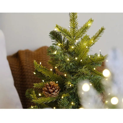 Artificial PVC Christmas Tree – 45cm / 60cm with Pinecones