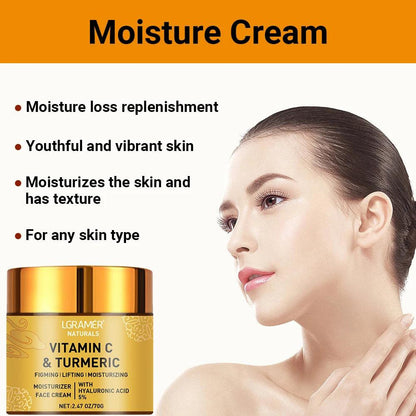 Turmeric Vitamin C Face Cream for Bright & Firm Skin