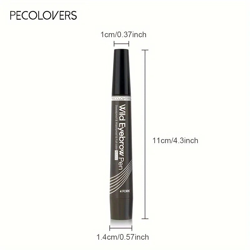 Waterproof 4-Tip Eyebrow Pen – 6 Colors