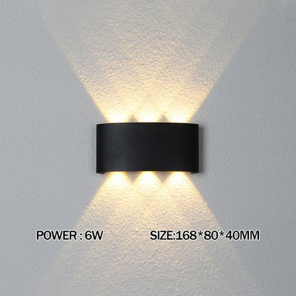 Led Wall Lamp outdoor Stair Light Fixture Bedside Loft Living Room Up Down Home Hallway Lampada 2W 4W 6W 8W 10W 12W Wall Sconces
