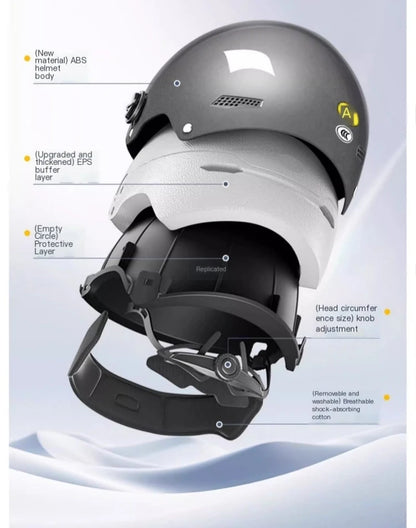 2025 Helmet For Electric bike  Motorcycle helmet  Man Woman Half Helmet in summer