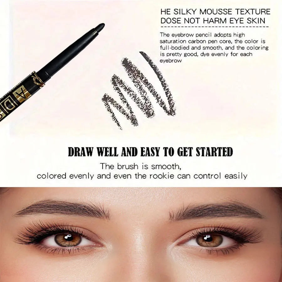 Long-Lasting Waterproof Black Eyeliner Pencil – 3PCS/9PCS Set