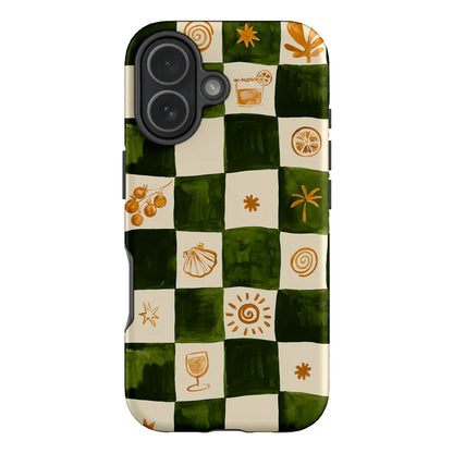 Luxury Clmj Summer Beach Phone Case for iPhone 17 17e 16e 16 15 14 13 12 11 X XS XR Air Pro Max Plus Double-layer Back Cover