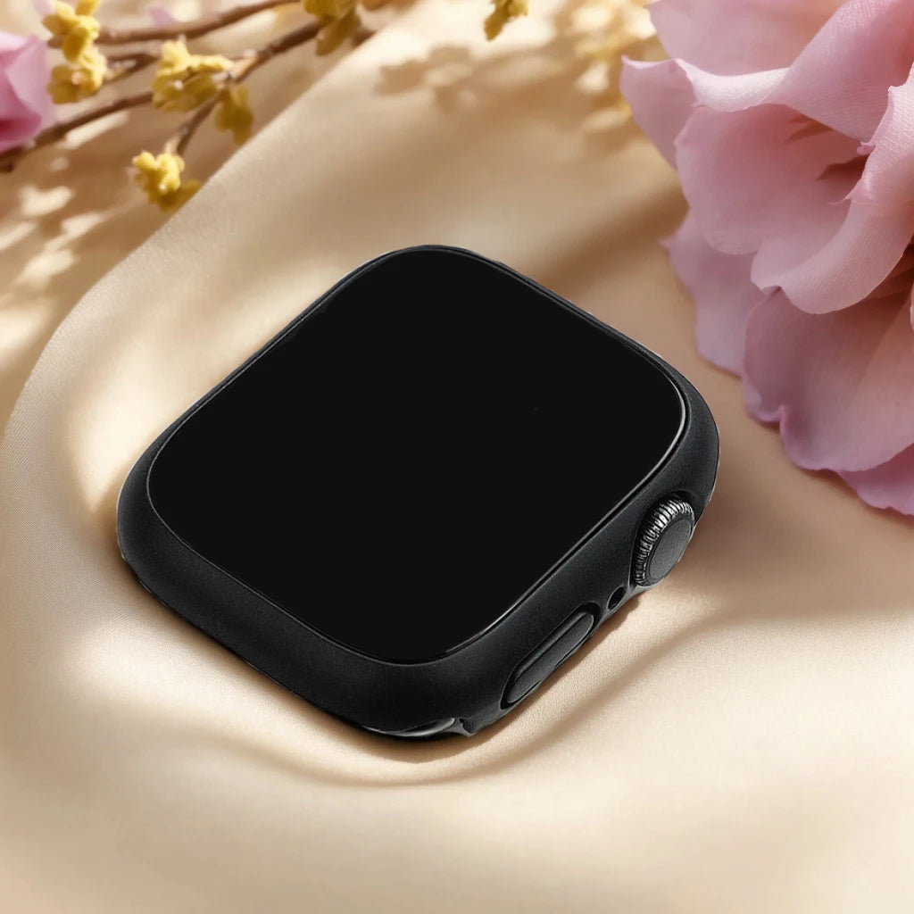 Tempered Glass+Case For Apple Watch 38mm 40mm 41mm 42mm 44mm 45mm 46mm Screen Protector Protective Cover iWatch 10 8 7 9 6 SE 5