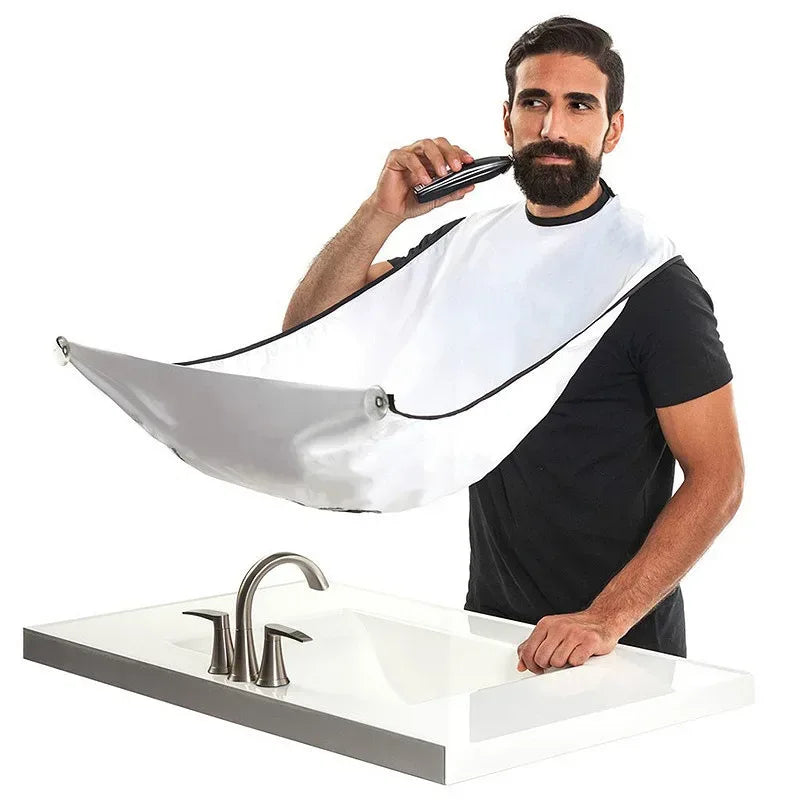 Beard Shaving Apron – Hair Catcher Cape for Mess-Free Grooming - Urbizia