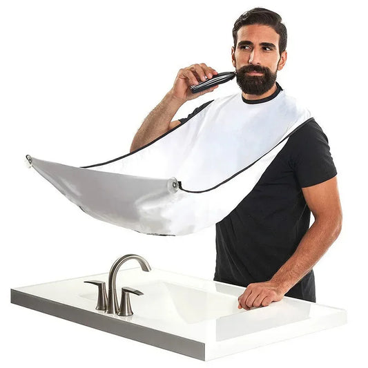 Beard Shaving Apron – Hair Catcher Cape for Mess-Free Grooming - Urbizia