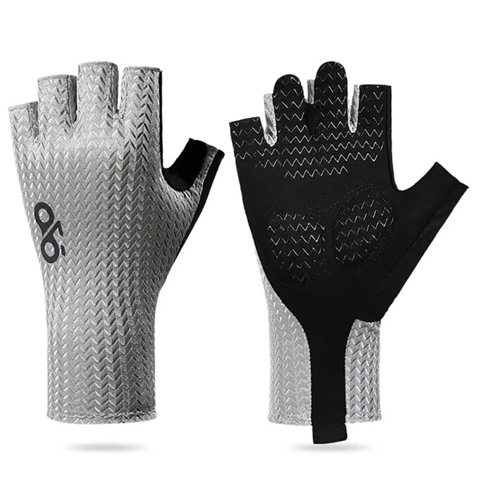 Summer Breathable Half Finger Cycling Gloves Ultralight Road Bike Gloves Anti-Slip Silicone Pad Cooling Sport Gear