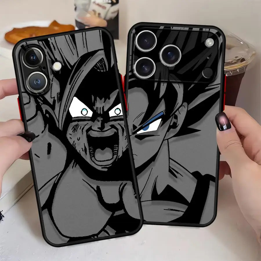 Case for iPhone 17 7 8 XS 12 15 Plus 16e 13 Mini 14 11 16 Pro Max Back Phone Cover Luxury D-Dragons Balls Gokus