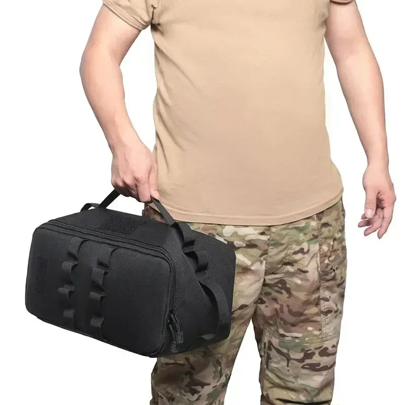 Large Capacity Outdoor Tool Bag Camping Gas Tank Storage Picnic Cookware Multifunction Kit with Ground Nail for Gas Canister - Urbizia