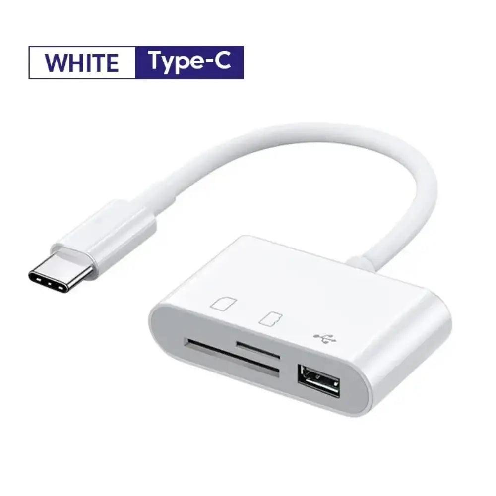 3-in-1 Type-C Card Reader OTG Adapter (TF/SD/USB)