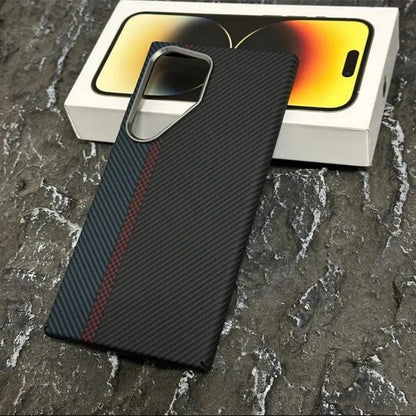 Carbon Fiber MagSafe Case with Alloy Lens Protection for Samsung Galaxy