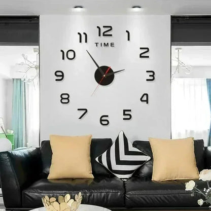 Digital Clock Wall Stickers Needle Decoration Glowing Clocks DIY Bedroom Living Home Quartz Creatives Removable Room Watches - Urbizia