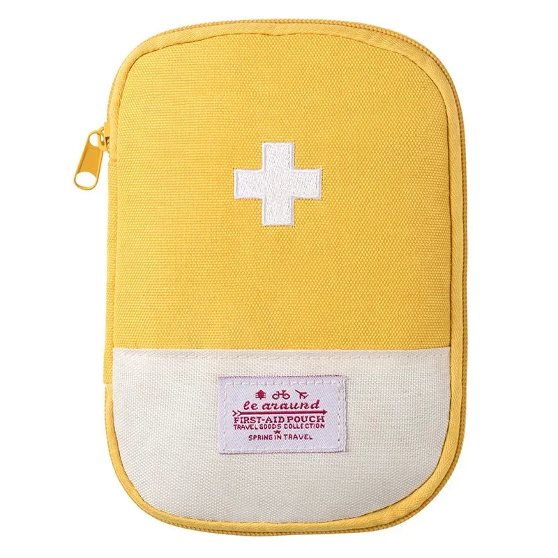 Portable First Aid Medical Kit Travel Outdoor Camping Emergency Medicine Storage Bag Travel Mini EDC Pouch Organizer Pill Case