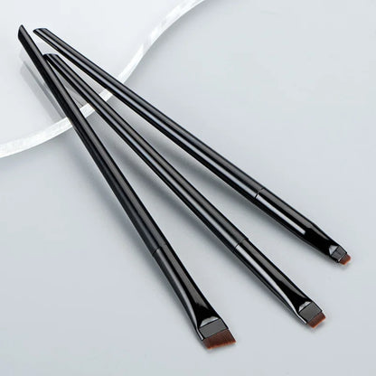 3-Piece Eye Makeup Brush Set – Angled Brow & Eyeliner