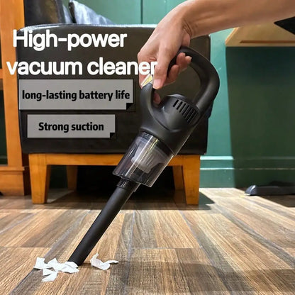 Portable Wireless Handheld Vacuum Cleaner, Car Vacuum Cleaner. Dual Use For Car And Home - Comes With 3 Brush Heads. USB Rechargeable (Includes 1800mAh Lithium Battery). 3100Pa Strong Suction, Detachable Dust Cup. Ergonomic H