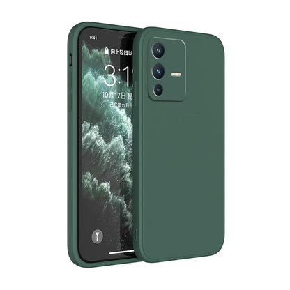 Soft Square Liquid Silicone Case for VIVO V23 Pro V23E V23Pro 5G Luxury Original Camera Protection Couples Cover Ultrathin Funda