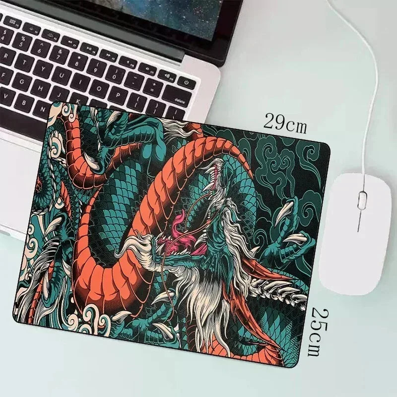Japanese Dragon Large XXL Gaming Mousepad 900x400 700x300 Speed Desk Mat Anime Theme Keyboard Gamer Mouse Pad for Esports - Urbizia