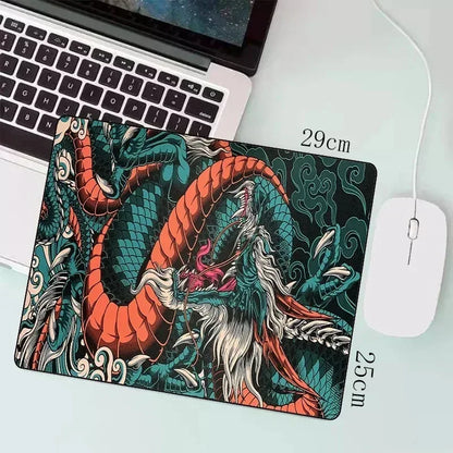 Japanese Dragon Large XXL Gaming Mousepad 900x400 700x300 Speed Desk Mat Anime Theme Keyboard Gamer Mouse Pad for Esports - Urbizia