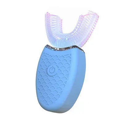 Intelligent U-Type Toothbrush 360 Degrees Sonic Electric Automatic with USB Charge Waterproof Silicon Head for Oral Care - Urbizia