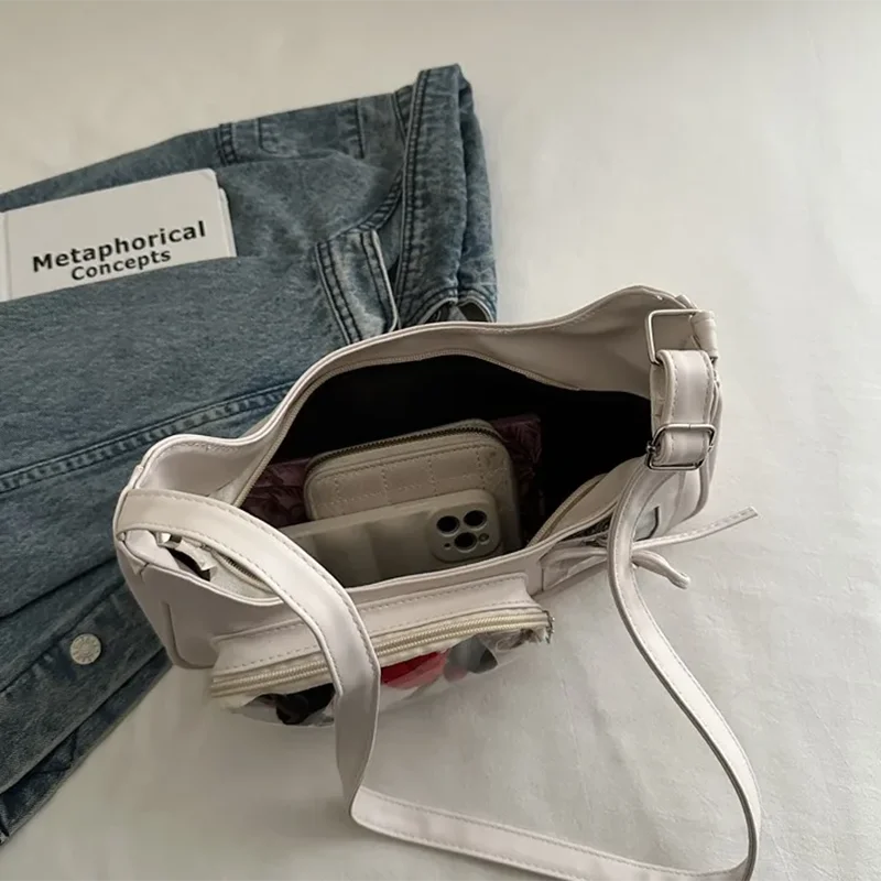 Y2k Harajuku Shoulder Bag Women Korean Transparent Ita Bag School Crossbody Bag Female Japanese Designer Preppy Handbag Purse