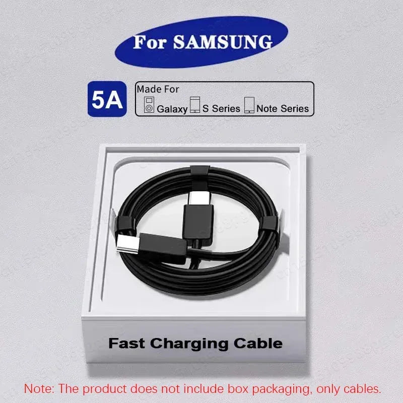 2PCS PD 45W USB C Cable For Samsung Galaxy S20 S21 S22 S23 Ultra Note 10 5G 20 A53 A54 Super Fast Charging USB Type C Data Cable - Urbizia