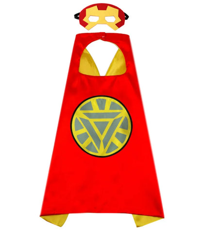 MINISO Superhero Cape – Cartoon Anime Cosplay Costume with Mask for Kids Halloween Birthday Gift