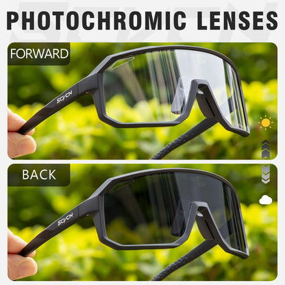 SCVCN Photochromic Cycling Sunglasses UV400 MTB Eyewear