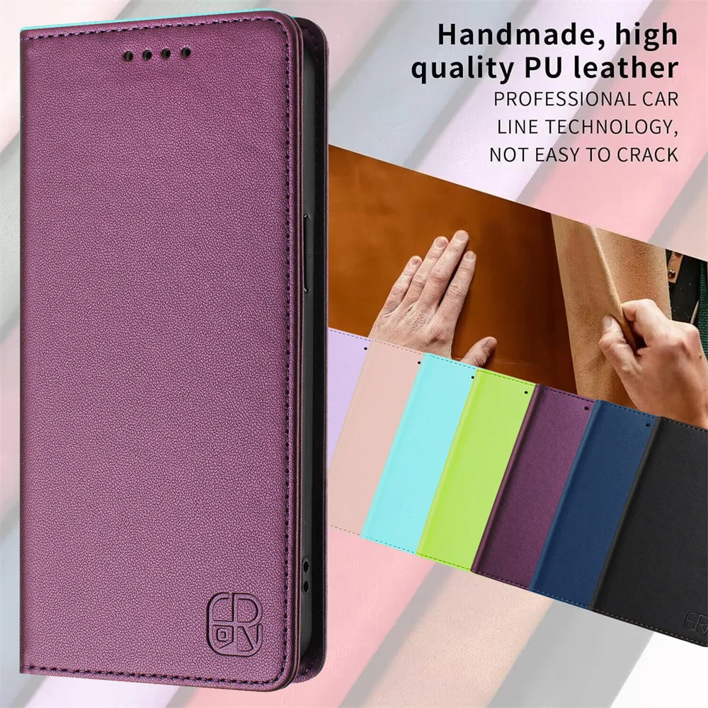 Magnetic Leather Wallet Case For Samsung Galaxy A73 A53 A33 A13 A03 A72 A52 A42 A32 A22 A02 A91 A71 A51 A41 A31 Luxury Cover