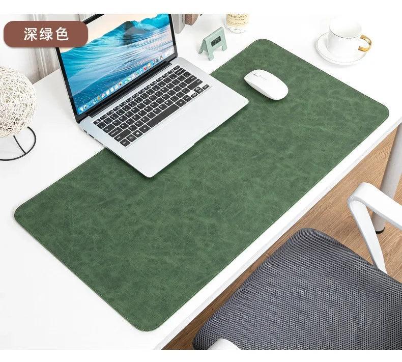 Desk Pad Waterproof PU Mouse Pad Desk Mat Protective Cover Large Mousepad Computer Laptop Non-slip Easy To Clean Keyboard Mats - Urbizia