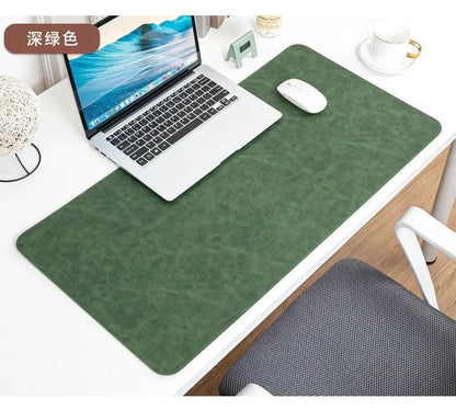 Desk Pad Waterproof PU Mouse Pad Desk Mat Protective Cover Large Mousepad Computer Laptop Non-slip Easy To Clean Keyboard Mats - Urbizia