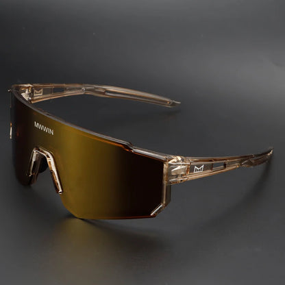 MWWIN Fashion Cycling Glasses Sunglasses for Men UV400 Women Bike Eyewear Road Bicycle Driving Outdoor Sport Marathon Triathlon