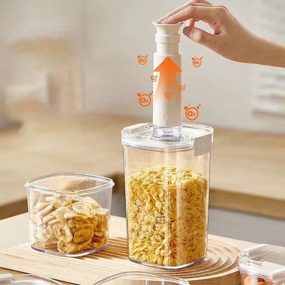 Vacuum Sealed Food Storage Jar for Coffee & Cereals