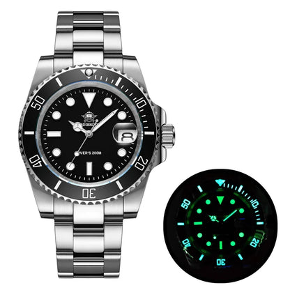 ADDIESDIVE Stainless Steel Watch Men's European and American Business Leisure Quartz Watch Waterproof Outdoor Sports Watch