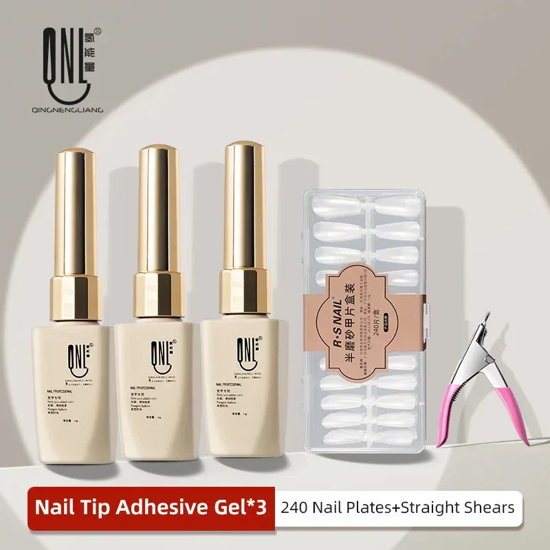 RS NAIL 12g Strong Soft Nail Tips Adhesive Gel Press On False Nails Solid Sticker Adhesive For Nail Art Soak Off UV Tips Glue