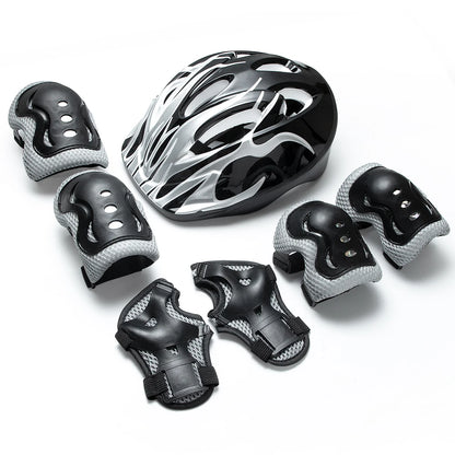 Kids Helmet & Protective Gear Set for Ages 3-10, Adjustable Bike Helmet with Knee Pads, Elbow Pads & Wrist Guards,Roller Skate