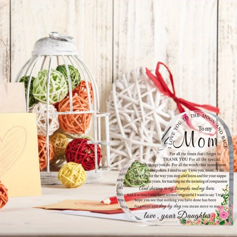 Mom Heart Keepsake - Perfect Birthday & Mother's Day Gift from Children