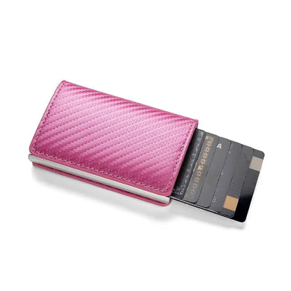Anti-theft RFID credit card holder minimalist wallet pocket slim card holder card holder pu leather for men and women